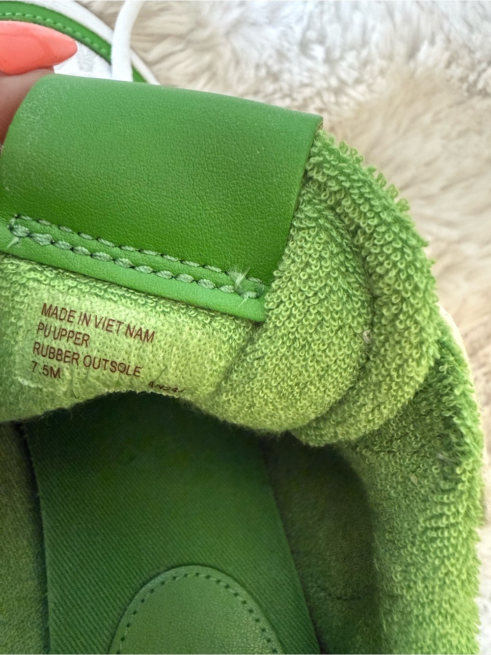 Michael Kors Women’s White & Green Logo Chunky Sneakers - Picture 4 of 6